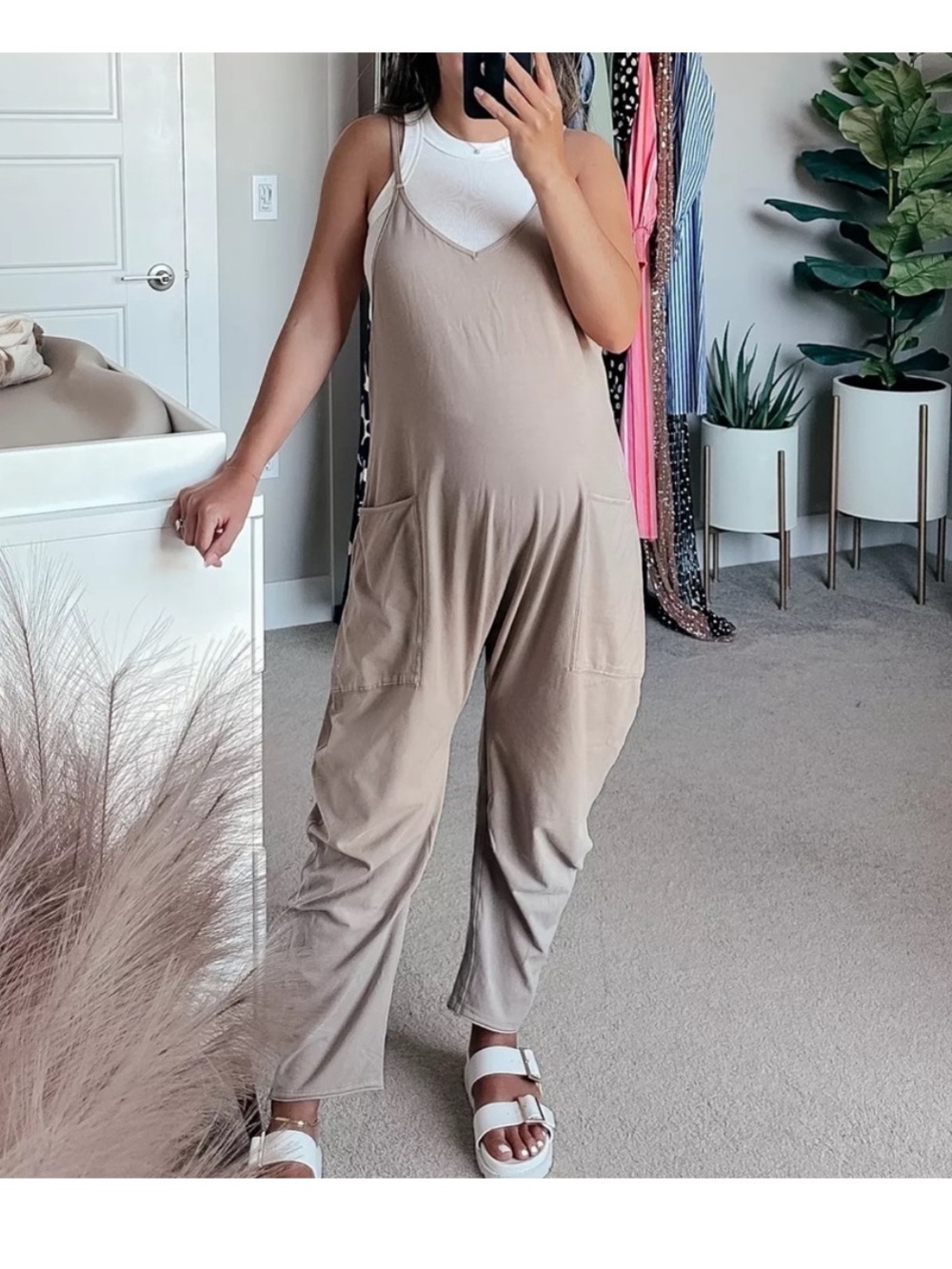 FREE PEOPLE Tan Hot Shot Onesie Small
